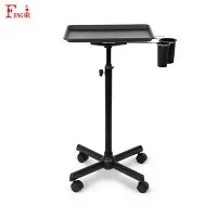 Bandeja de tatuagem preta rolante