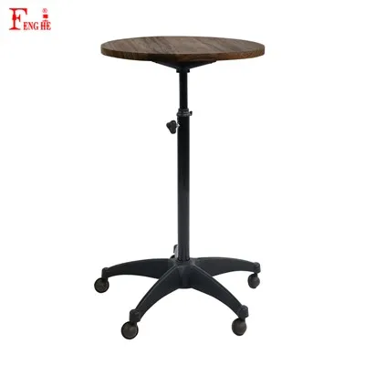 Mesa giratória para salão de beleza com rodas